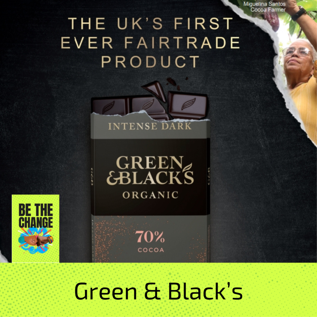 Green & Black's Organic Intense Dark chocolate bar - The UK's first ever Fairtrade product