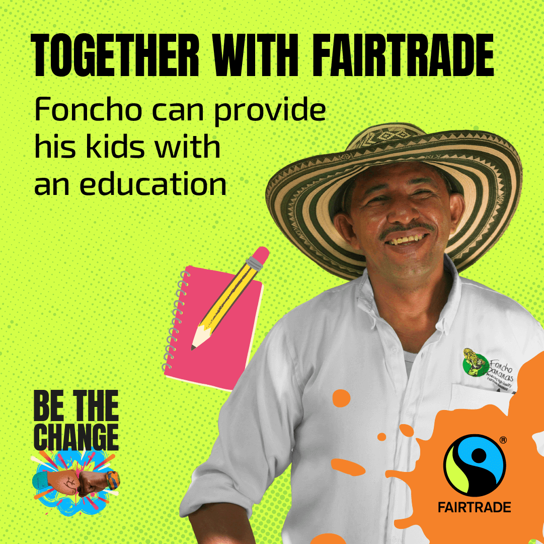 Together with Fairtrade Foncho can provide his kids with an education