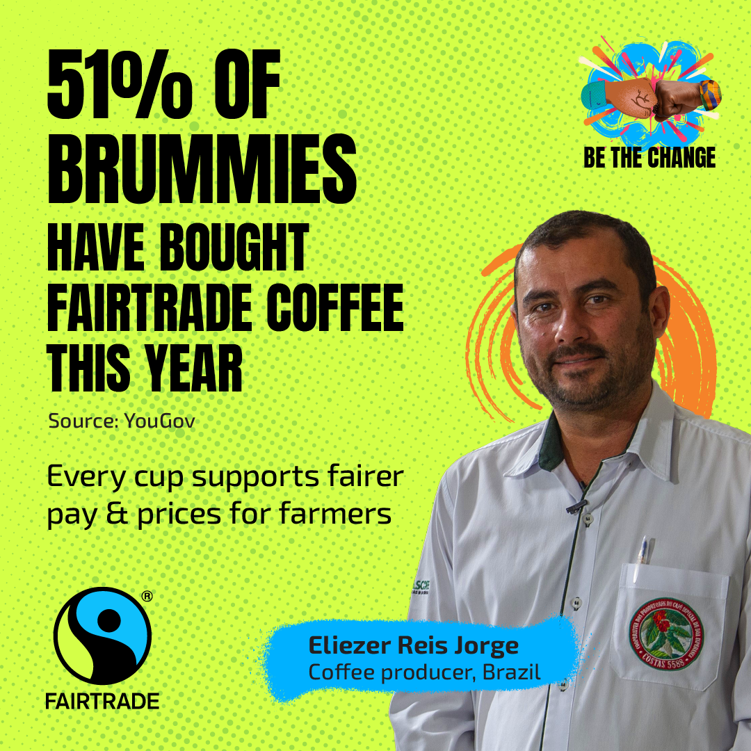 51% of Brummies have bought Fairtrade coffee this year