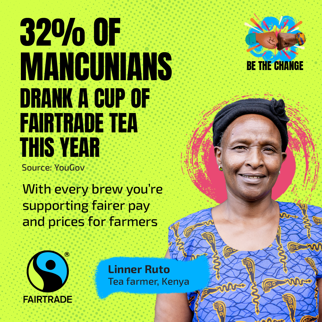 32% of Mancunians drank a cup of Fairtrade tea this year