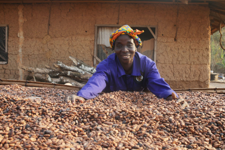 Yaa Asantewaa, cocoa farmer, President of the Sekyerekrom cooperative cocoa farmers society and women’s organiser for the Asunafo North Municipal Cooperative Cocoa Farmers and Marketing Union