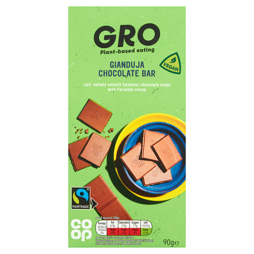 Co-op GRO vegan chocolate bar