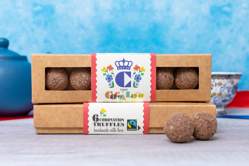 Cocoa Loco Fairtrade Coronation truffles