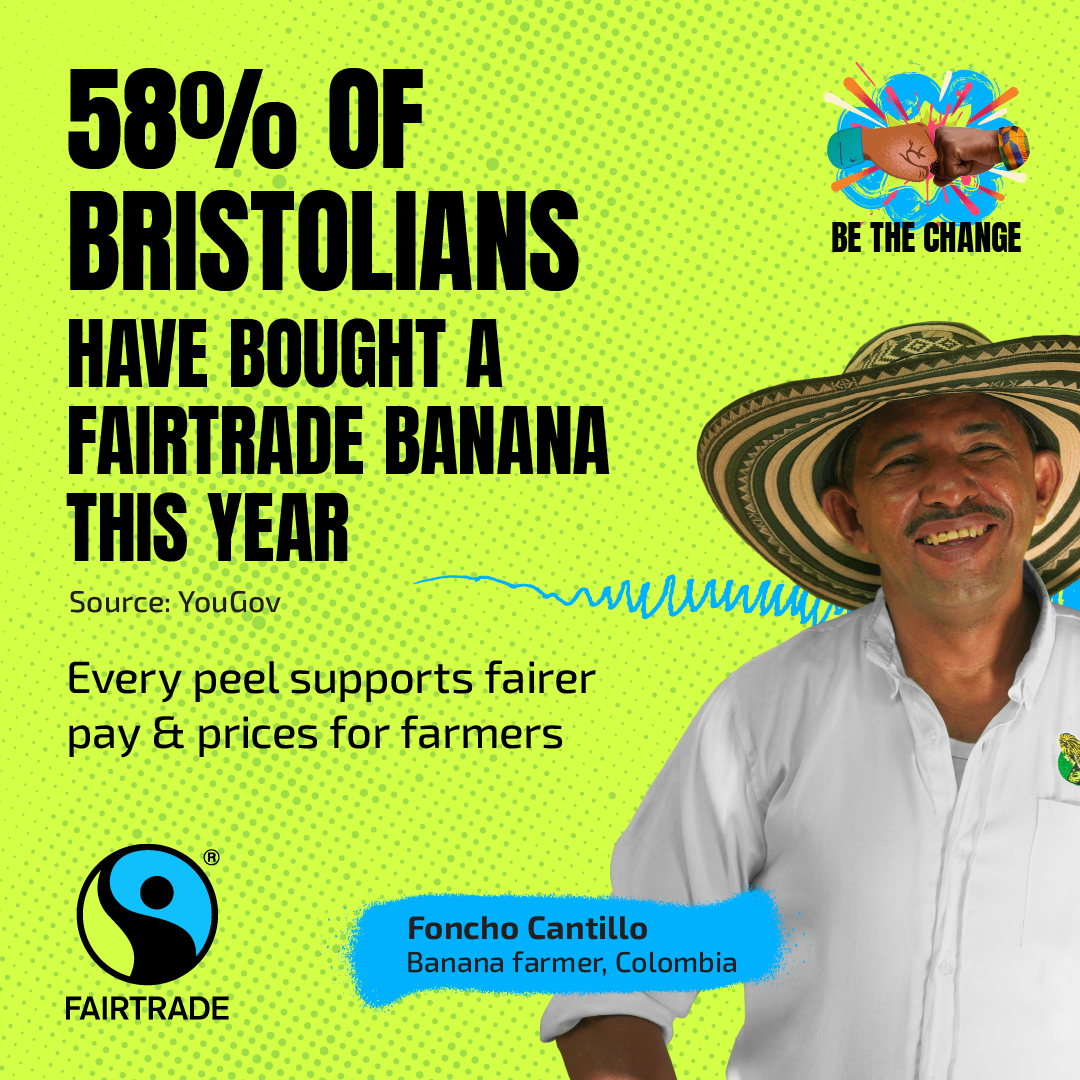 58% of Bristolians have bought a Fairtrade banana this year